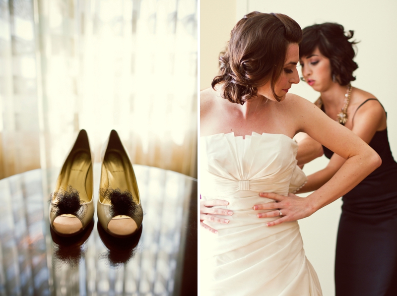 Black & White Art Inspired Wedding via TheELD.com