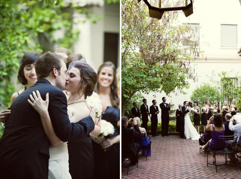 Black & White Art Inspired Wedding via TheELD.com