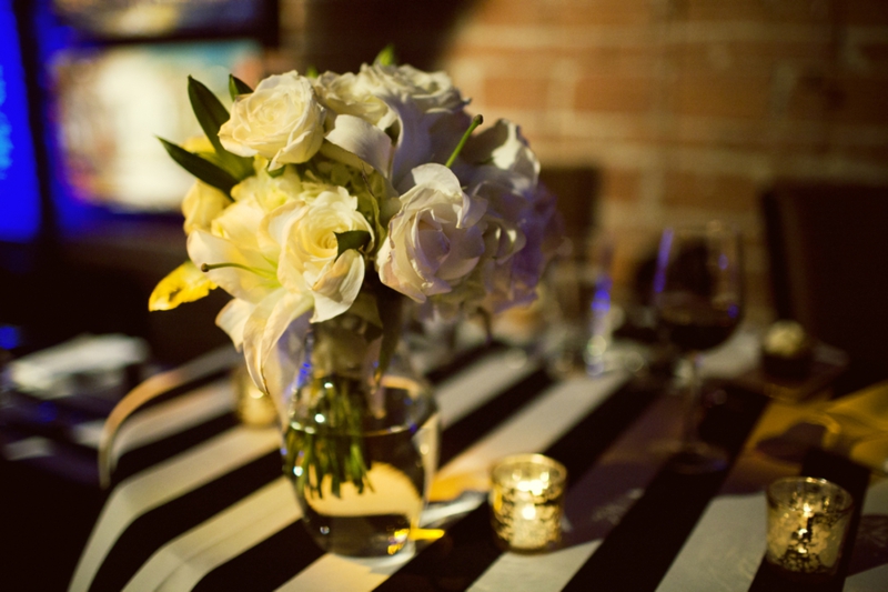 Black & White Art Inspired Wedding via TheELD.com