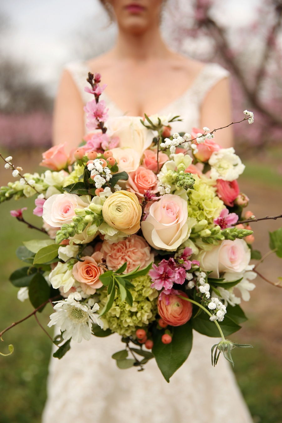 Peach Inspired Southern Wedding Ideas via TheELD.com