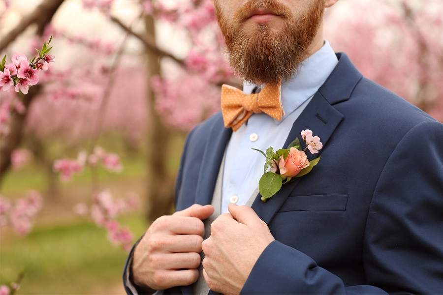 Peach Inspired Southern Wedding Ideas via TheELD.com