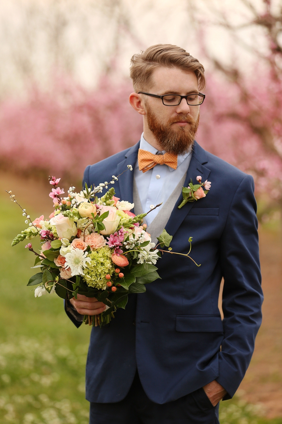 Peach Inspired Southern Wedding Ideas via TheELD.com
