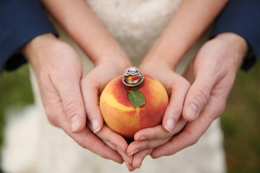 Peach Inspired Southern Wedding Ideas via TheELD.com