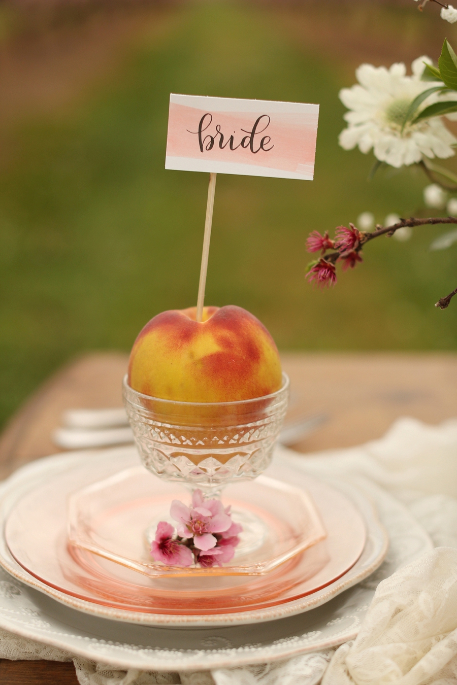 Peach Inspired Southern Wedding Ideas via TheELD.com