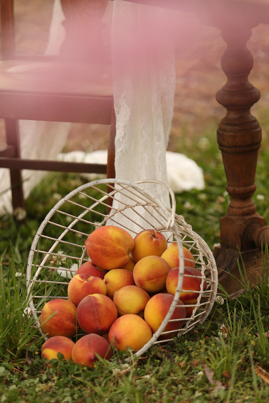 Peach Inspired Southern Wedding Ideas via TheELD.com