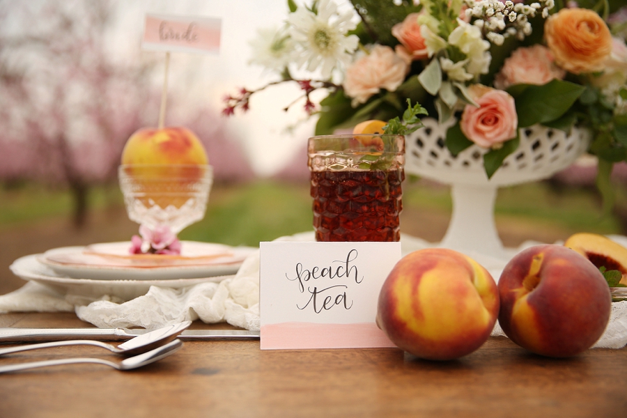 Peach Inspired Southern Wedding Ideas via TheELD.com