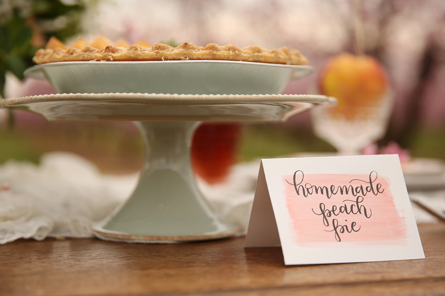 Peach Inspired Southern Wedding Ideas via TheELD.com