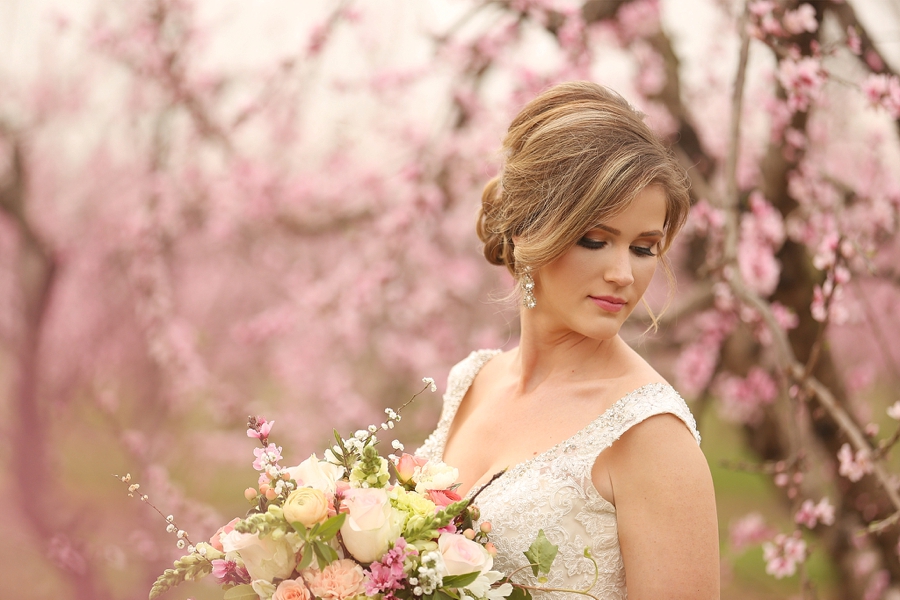 Peach Inspired Southern Wedding Ideas via TheELD.com