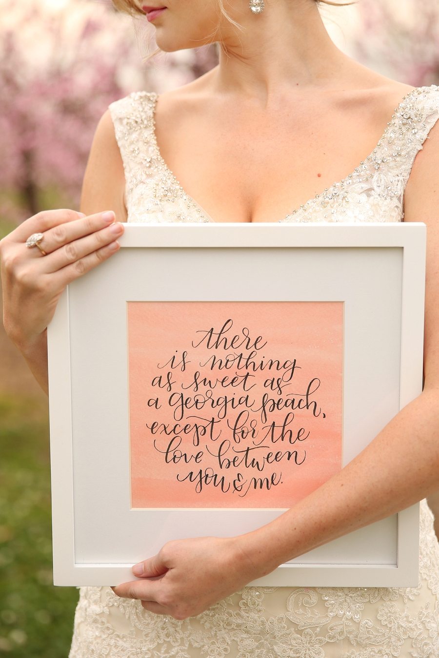 Peach Inspired Southern Wedding Ideas via TheELD.com