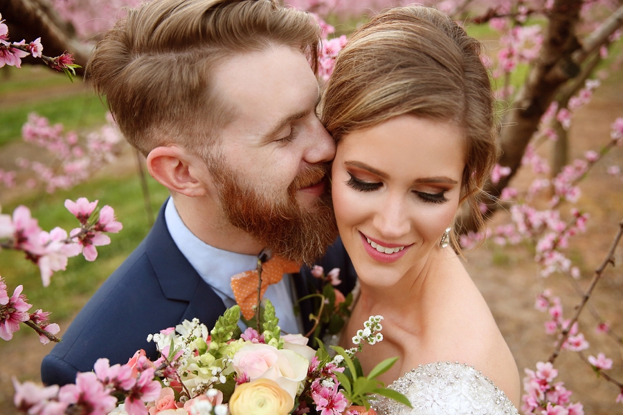 Peach Inspired Southern Wedding Ideas via TheELD.com