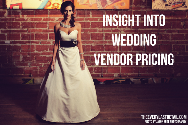 {Thursday Tips} Insight Into Wedding Vendor Pricing via TheELD.com