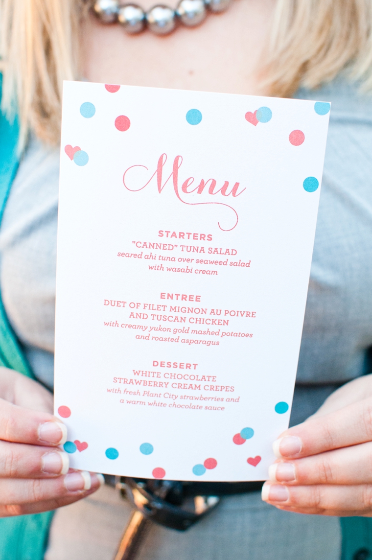 Valentines Day DIY Dinner Date Inspiration via TheELD.com