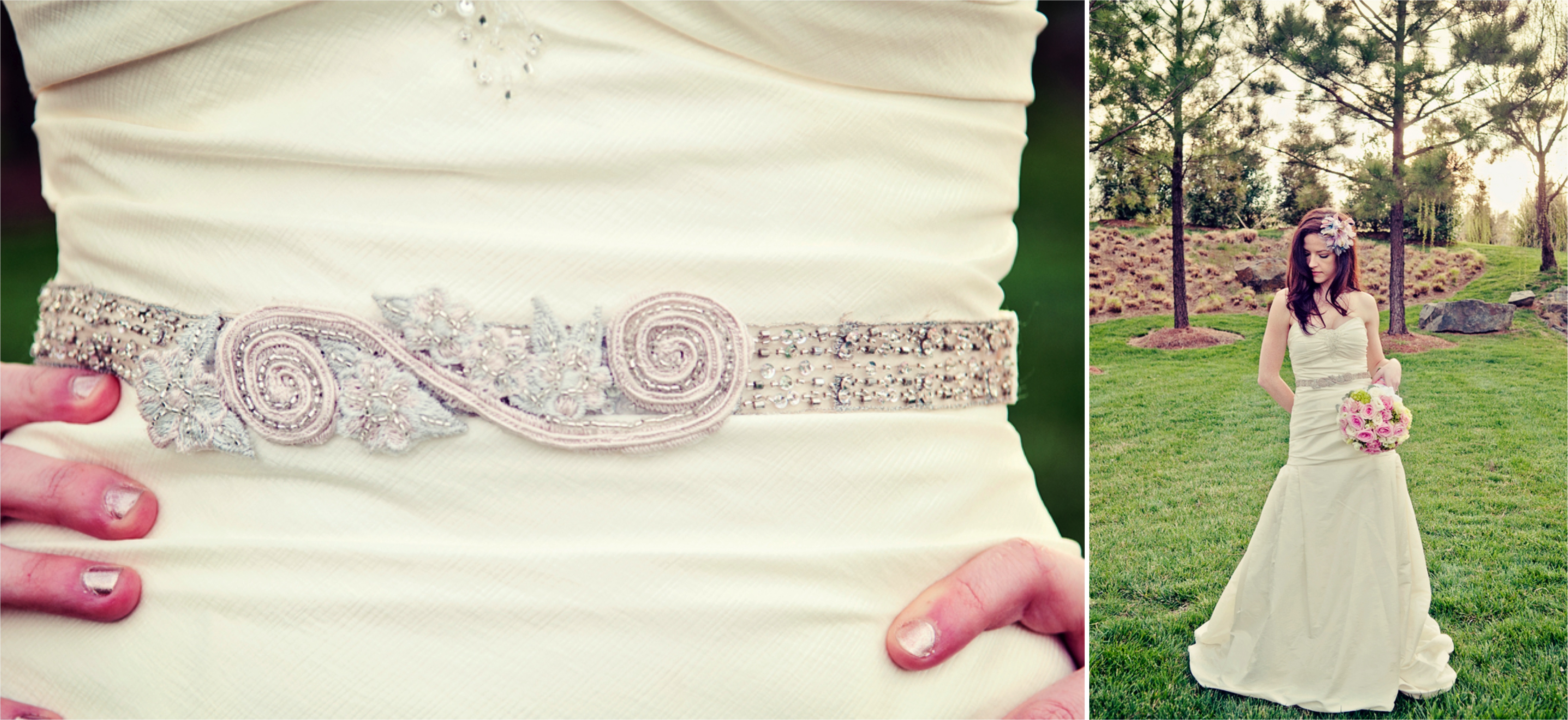Pink & Turquoise Shabby Chic Wedding Inspiration via TheELD.com