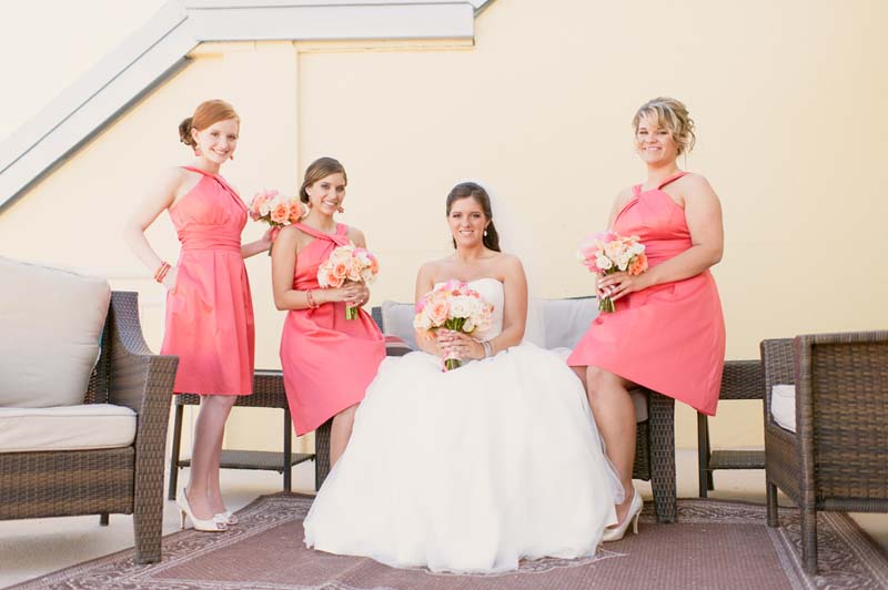 Pink and Gold Florida Wedding via TheELD.com