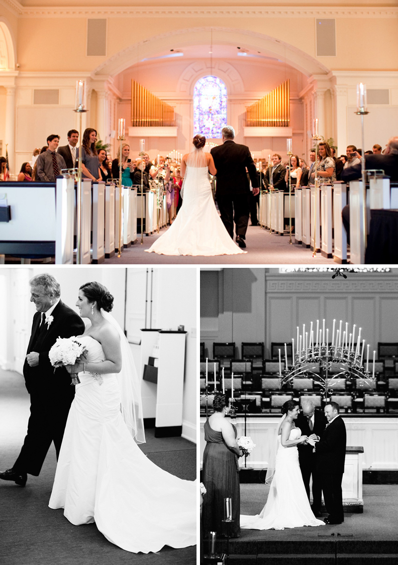 Modern, Elegant Gray & White Wedding via TheELD.com