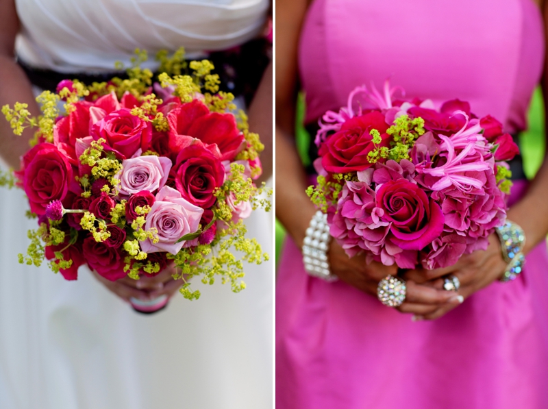 Eclectic Pink and Green New York Wedding via TheELD.com