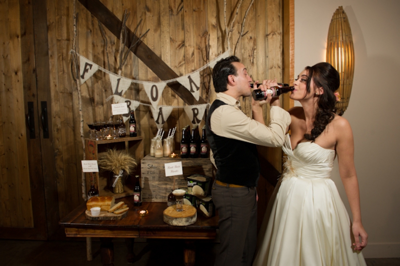 Rustic Root Beer Wedding Inspiration via TheELD.com