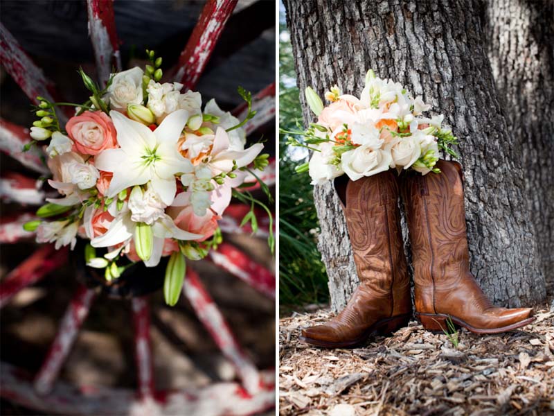 Rustic Elegant Pink Texas Wedding via TheELD.com