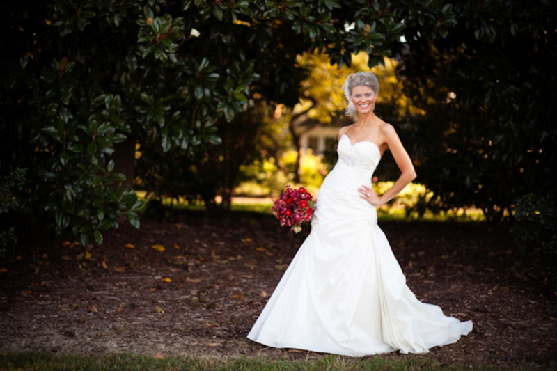 Elegant Red North Carolina Wedding via TheELD.com