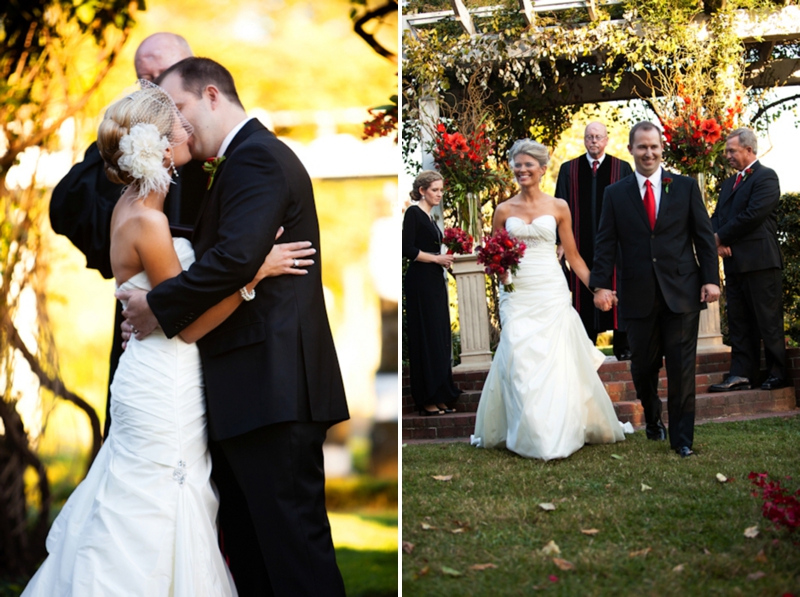 Elegant Red North Carolina Wedding via TheELD.com