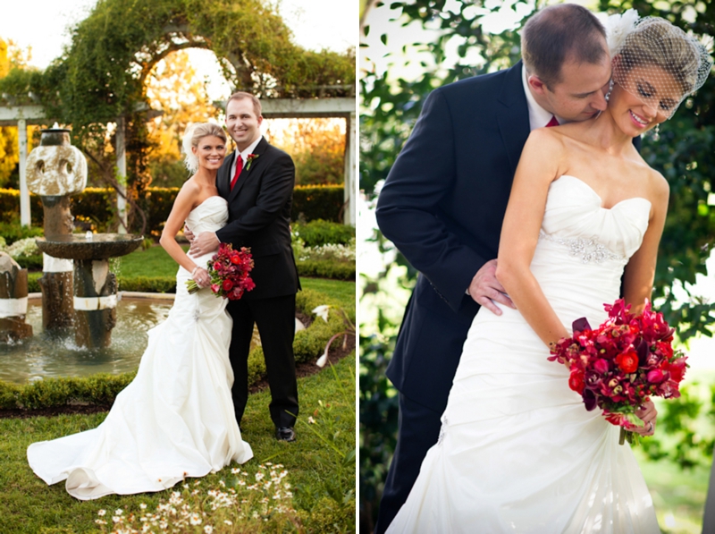 Elegant Red North Carolina Wedding via TheELD.com