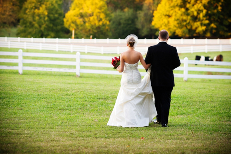 Elegant Red North Carolina Wedding via TheELD.com