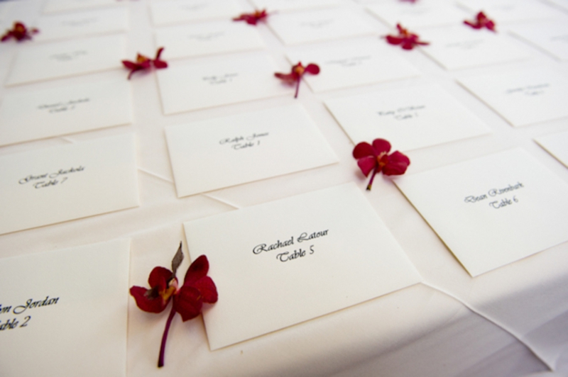 Elegant Red North Carolina Wedding via TheELD.com