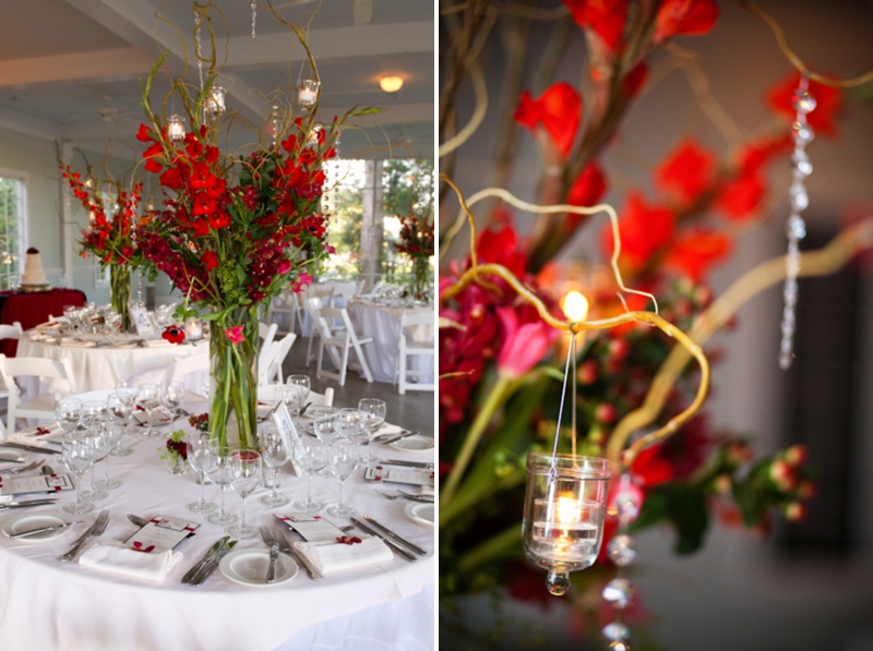 Elegant Red North Carolina Wedding via TheELD.com