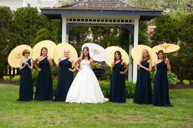 Yellow & Navy New Jersey Beach Wedding via TheELD.com