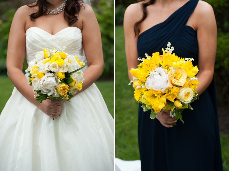 Yellow & Navy New Jersey Beach Wedding via TheELD.com