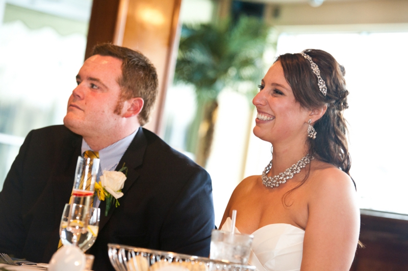 Yellow & Navy New Jersey Beach Wedding via TheELD.com