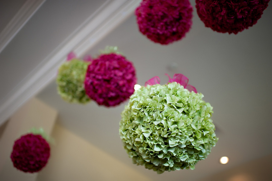 Elegant Apple Green and Fuchsia Wedding via TheELD.com