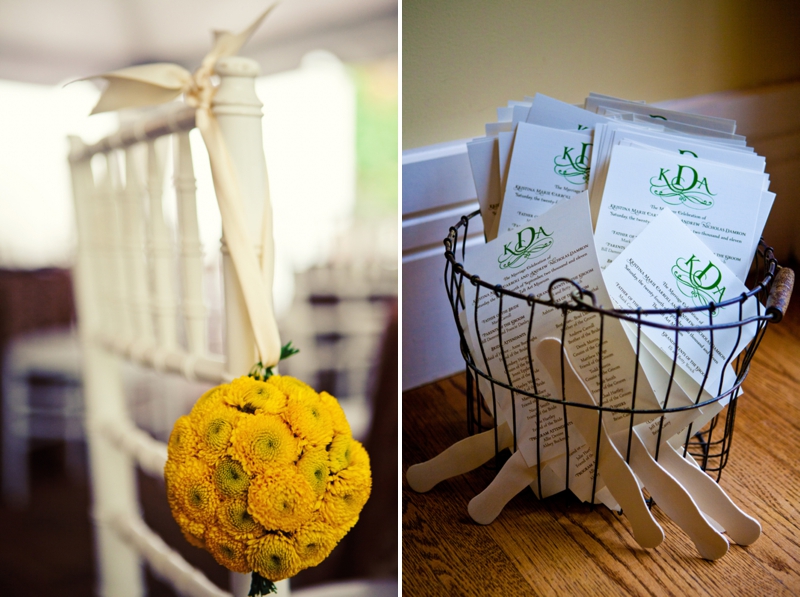 Modern, Elegant Green & Brown Fall Wedding via TheELD.com