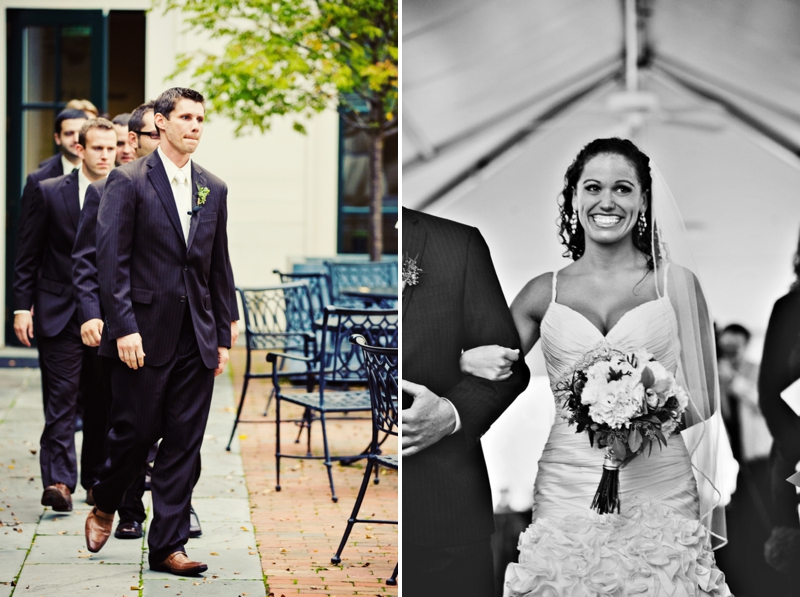 Modern, Elegant Green & Brown Fall Wedding via TheELD.com