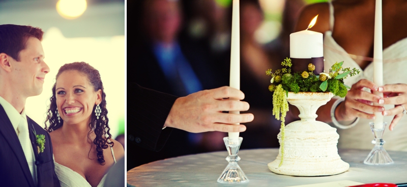 Modern, Elegant Green & Brown Fall Wedding via TheELD.com