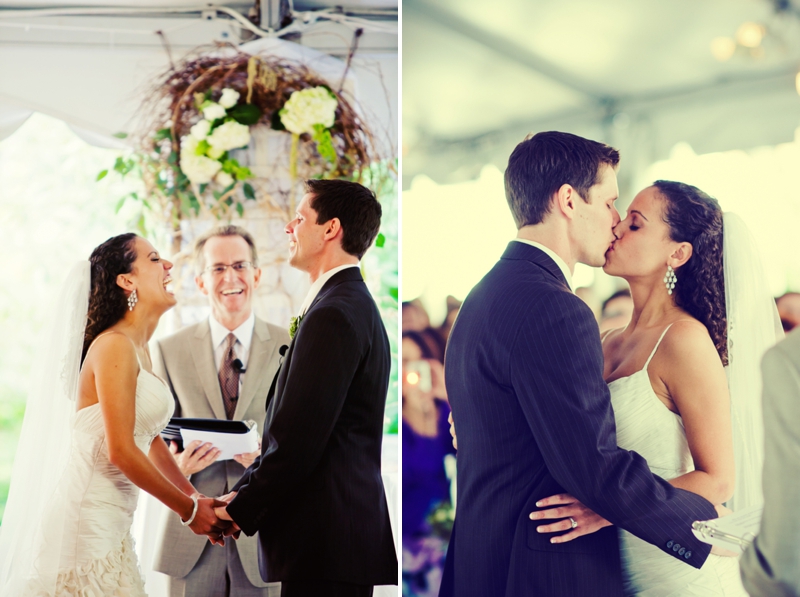 Modern, Elegant Green & Brown Fall Wedding via TheELD.com