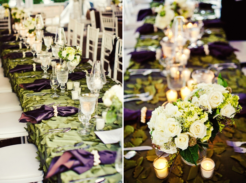 Modern, Elegant Green & Brown Fall Wedding via TheELD.com