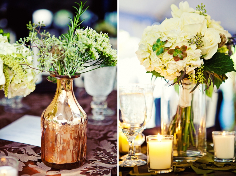 Modern, Elegant Green & Brown Fall Wedding via TheELD.com