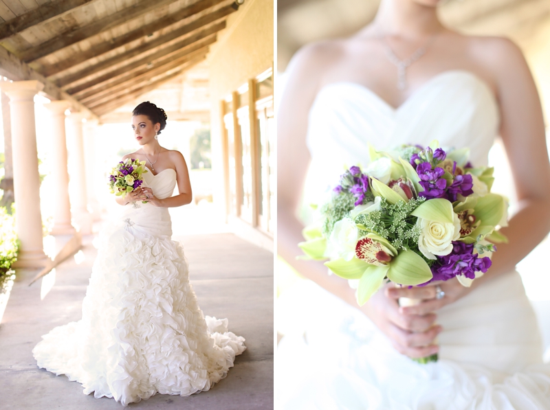 Modern Baroque Purple & Green Wedding Inspiration via TheELD.com