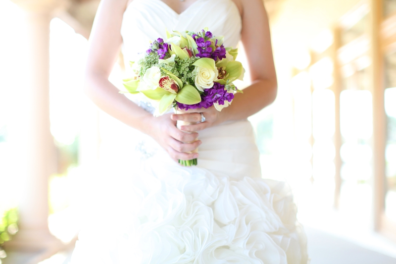 Modern Baroque Purple & Green Wedding Inspiration via TheELD.com