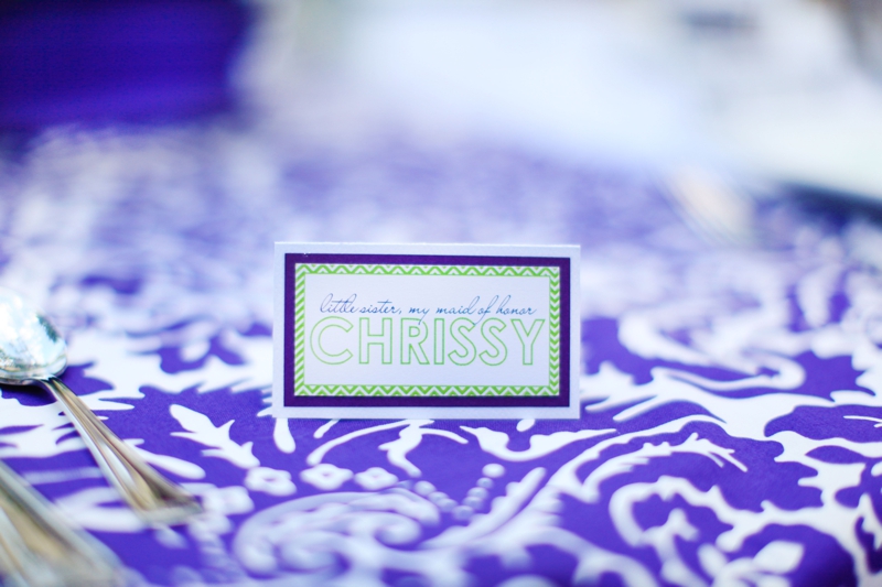 Modern Baroque Purple & Green Wedding Inspiration via TheELD.com