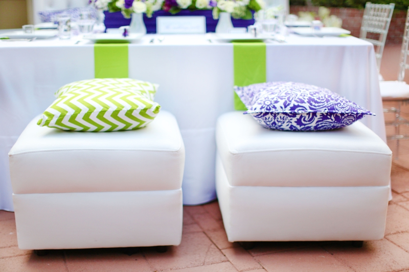 Modern Baroque Purple & Green Wedding Inspiration via TheELD.com