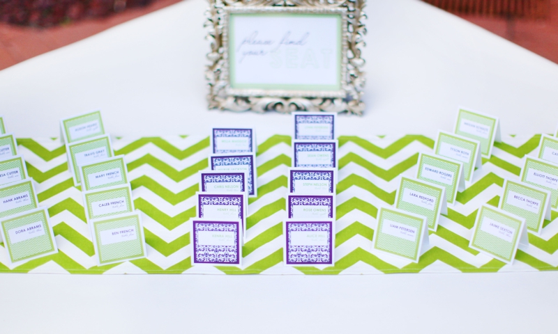 Modern Baroque Purple & Green Wedding Inspiration via TheELD.com