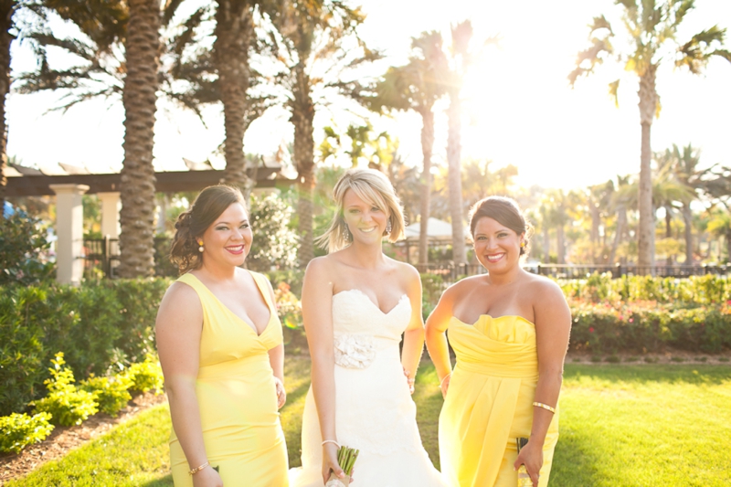 Pink, Aqua & Yellow Wedding By Flaire Weddings via TheELD.com