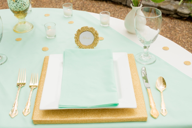 Pink, Mint & Gold Wedding Inspiration via TheELD.com