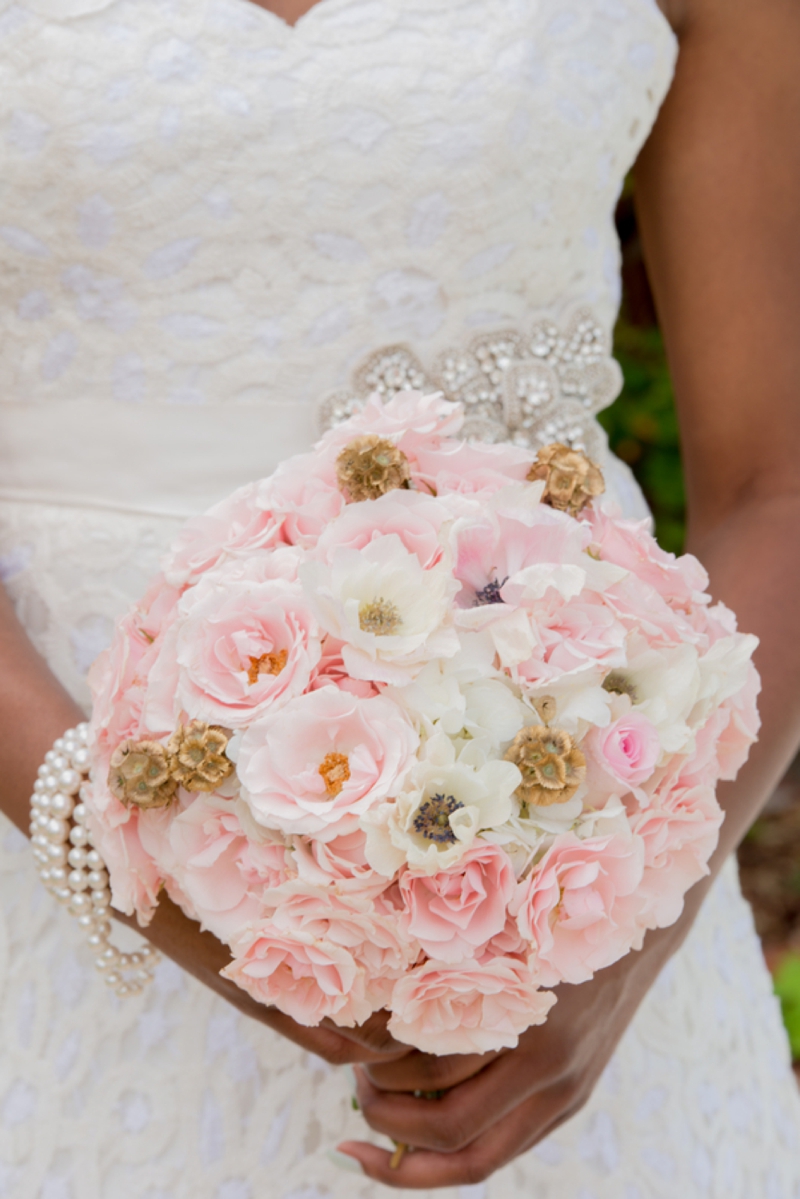 Pink, Mint & Gold Wedding Inspiration via TheELD.com