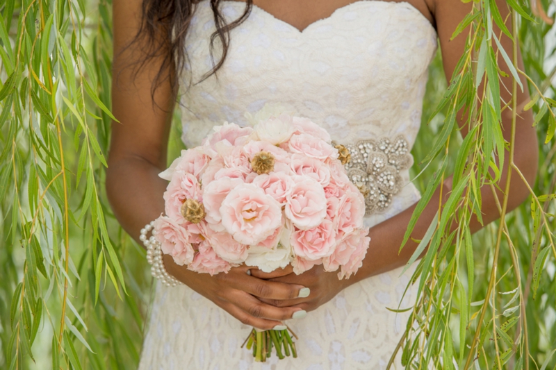 Pink, Mint & Gold Wedding Inspiration via TheELD.com