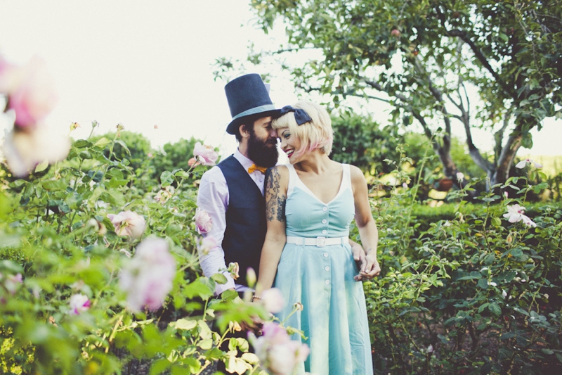 Eclectic Alice In Wonderland Wedding Inspiration via TheELD.com