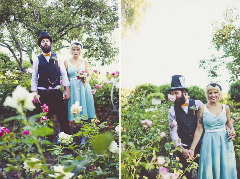 Eclectic Alice In Wonderland Wedding Inspiration via TheELD.com