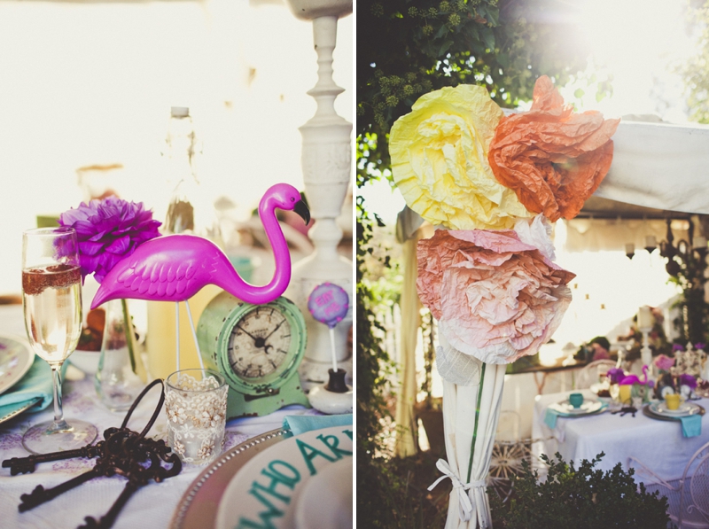 Eclectic Alice In Wonderland Wedding Inspiration via TheELD.com